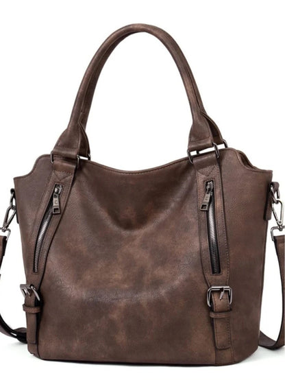 Borsa a tracolla capiente in stile retrò