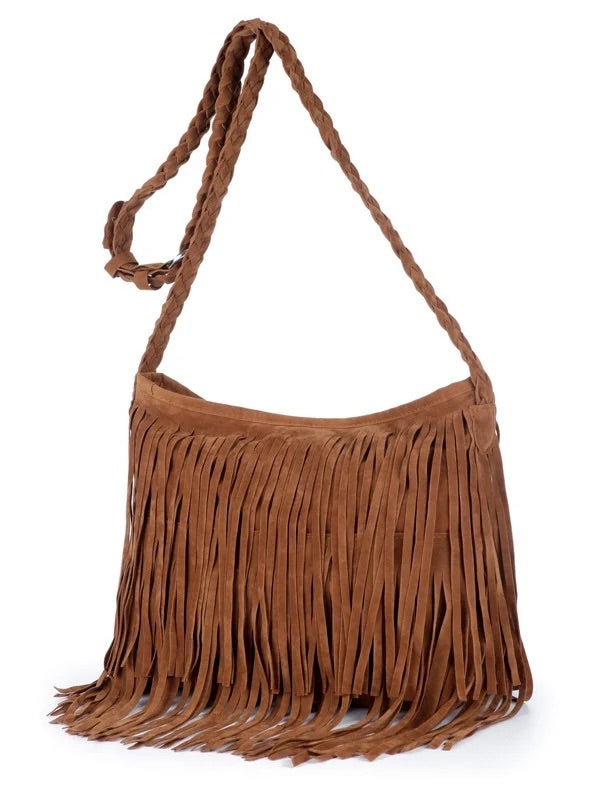 Borsa a tracolla da donna in nappa smerigliata