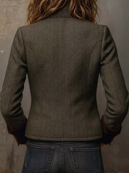Ines - Blazer Vintage a Spina di Pesce