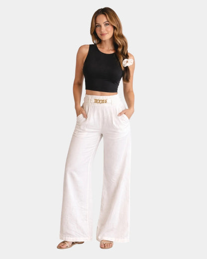 Audrey - Eleganti pantaloni a gamba larga