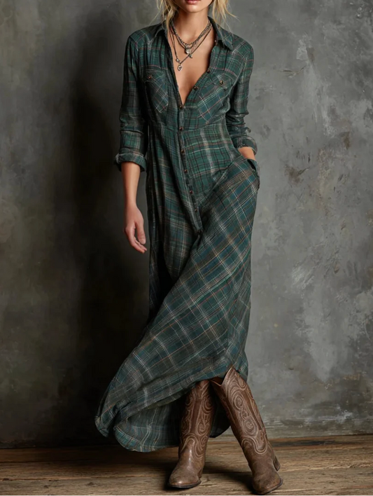 Julia - Vestido largo camisero