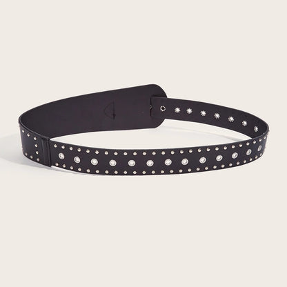Cintura stile punk con borchie e fibbia a scatto